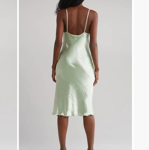 BEBE Hammered Satin Slipdress - Picture 3 of 3